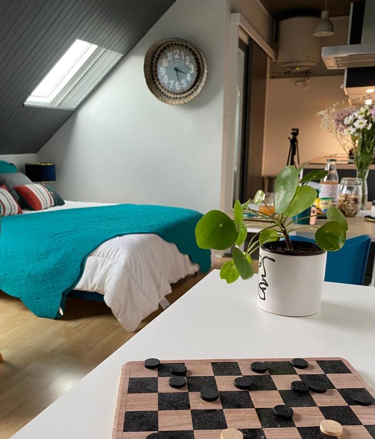 Agreable Cocon Sous Les Toits - Parking - Wifi Apartment Pleneuf-Val-Andre Luaran gambar